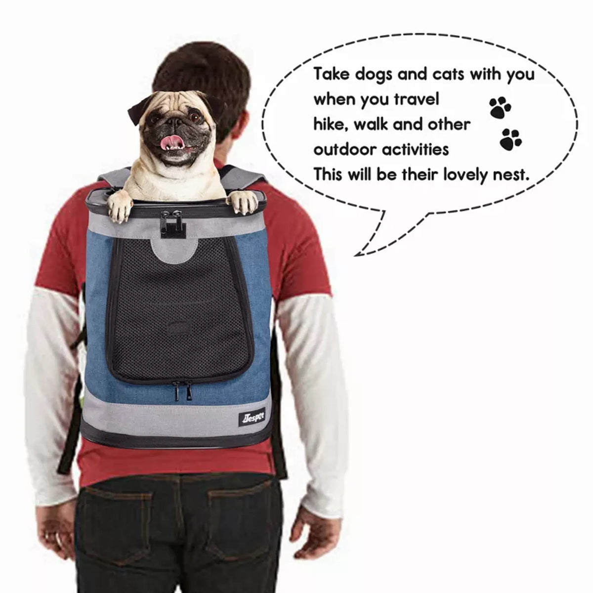 JESPET Small Dog Backpack Carrier