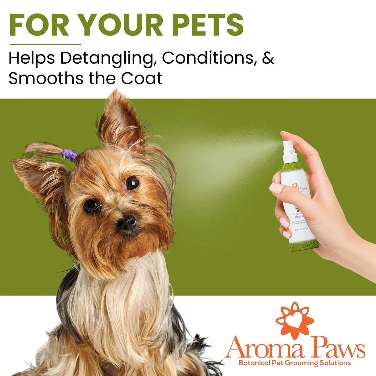 Olive Oil Dog Detangling Spray