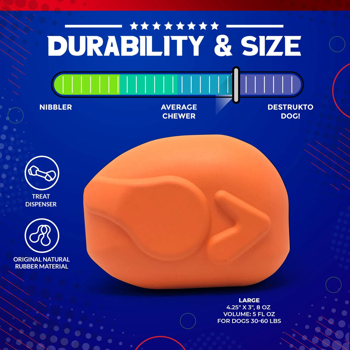Roasted Turkey Treat Dispenser Dog Toy