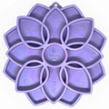 Mandala Suction Slow Feeder Dog Bowl