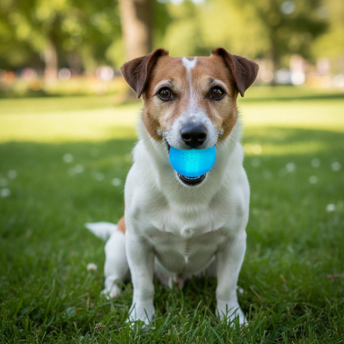 Light-Up Strobe Ball Dog Toy