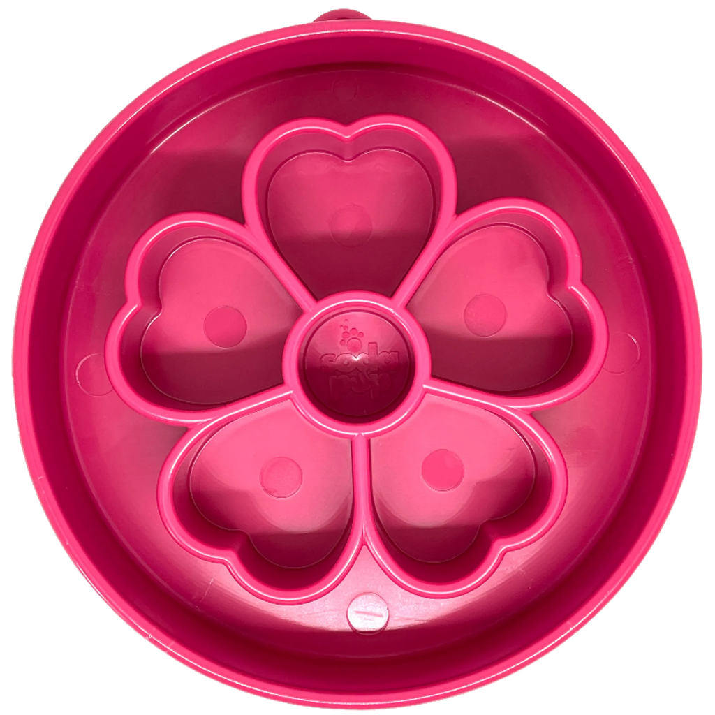 Flower Slow Feeder Dog Bowl