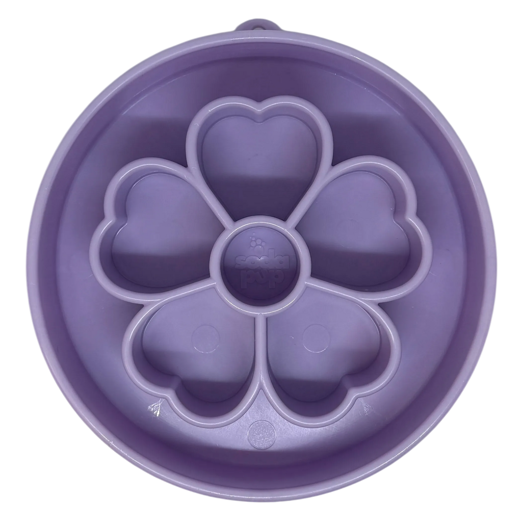 Flower Slow Feeder Dog Bowl