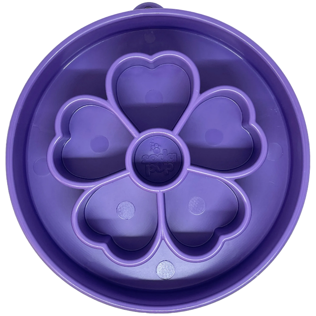 Flower Slow Feeder Dog Bowl