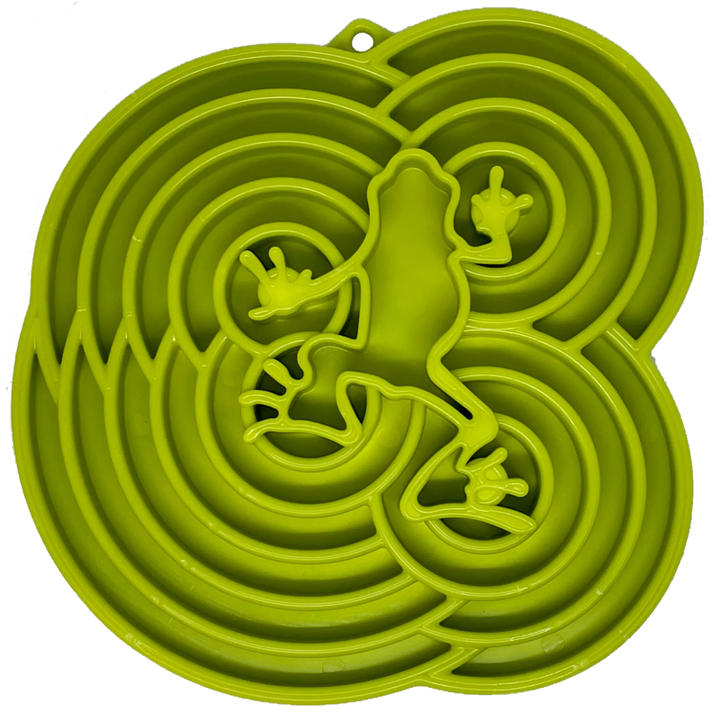 Water Frog Slow Feeder Dog Bowl