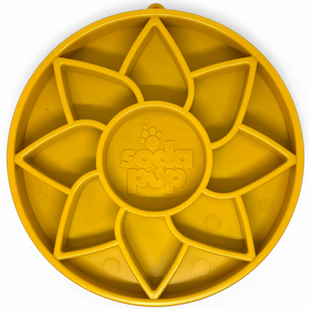 Sunflower Slow Feeder Dog Bowl