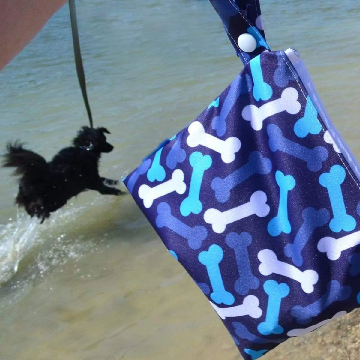 Blue Bone Dog Poop Bag Holder