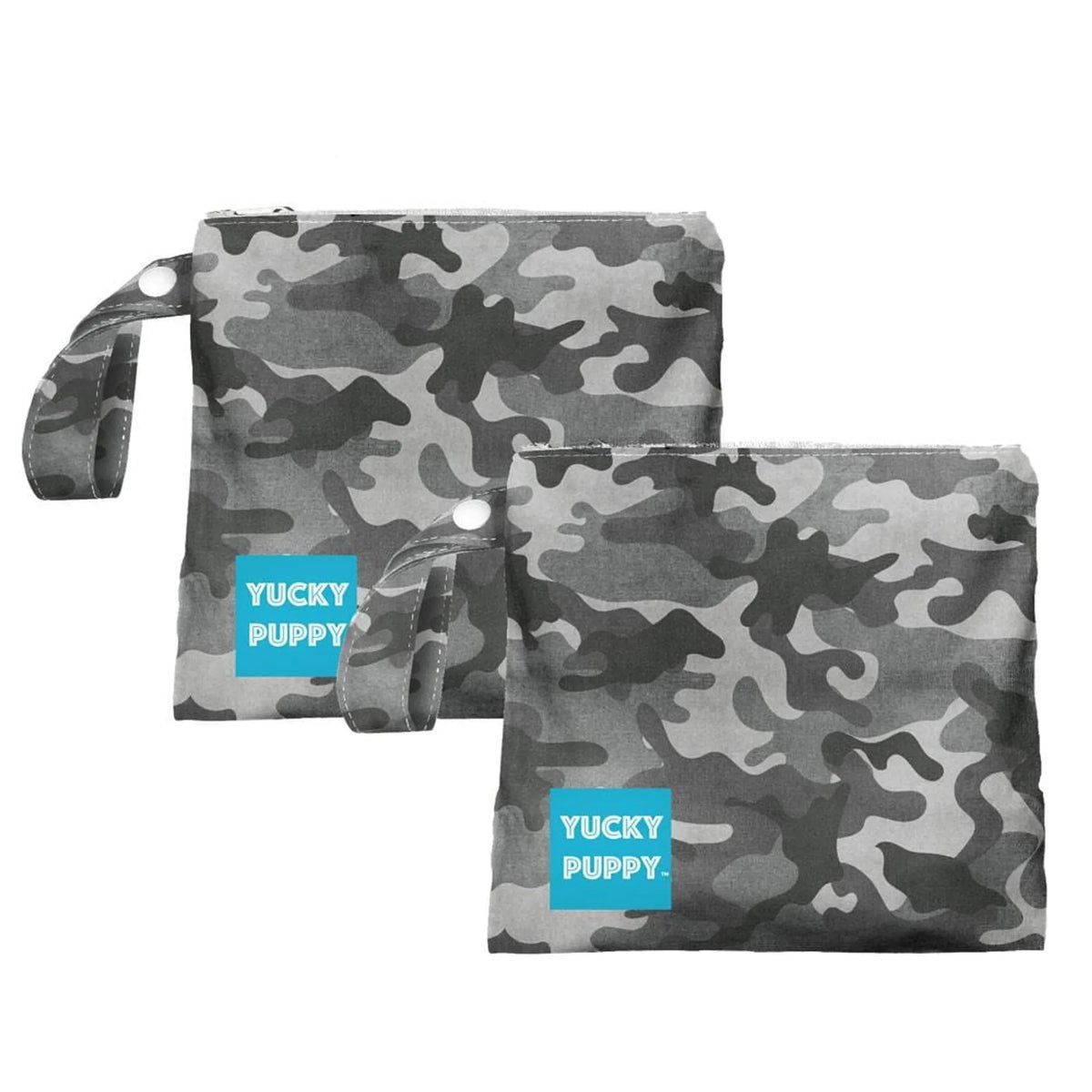 Blue Camo Dog Poop Bag Holder